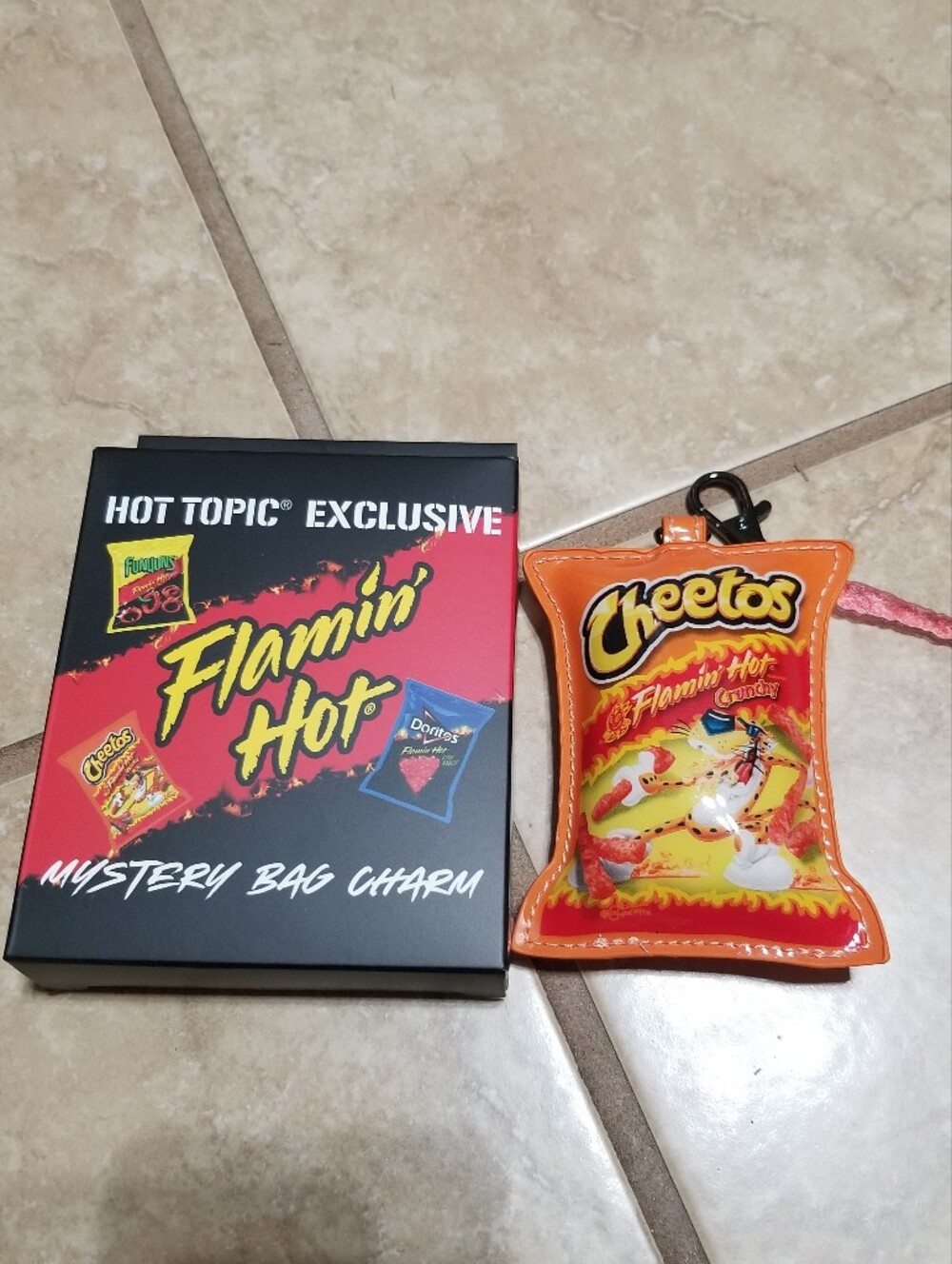Frito Lay Flaming Hot Cheetos Keychain Bag Charm